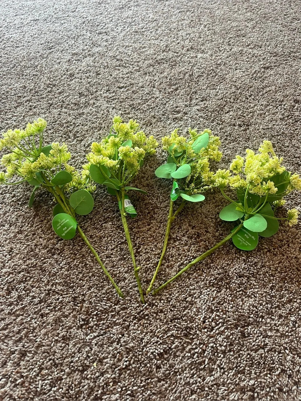 Ashland Artificial yellow flower Greenery Stem Bundle - Green Floral Accents -4